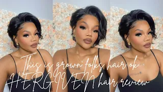 LISTEN ITS GIVING GROWN WOMAN ,13x6 HD LACE PIXIE CUT WIG FT MYQUALITY HAIR , HAIR REVIEW AND INSTAL