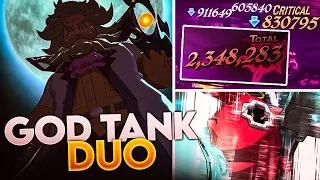 500K HP HOLY RELIC CHANDLER GOD TANK DEMON TEAM!! WHALES RAGE FROM FULL COUNTER! [7DS: Grand Cross]