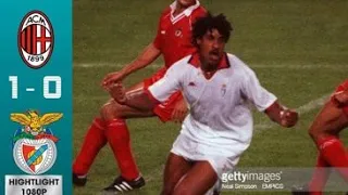 AC Milan 1-0 Benfica Final Champions League 1990 - Rijkaard - Gullit - Van Basten - Maldini - Baresi