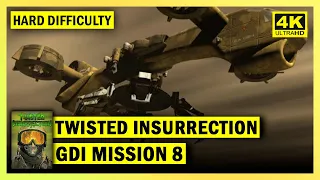 C&C TWISTED INSURRECTION - GDI MISSION 8 FLIGHT - HARD DIFFICULTY - 4K