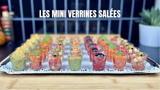 LES MINI VERRINES SALÉES POUR ÉPATER VOS INVITÉS 🥑🍅🥕🥒/ YUMMY APPETIZER FOR GUESTS / سلطات لذيذة