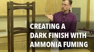 How to Create a Dark Wood Finish Using Ammonia Fuming