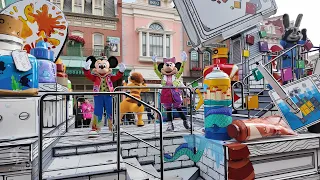 Entering Disneyland Paris 2024 - A Parade of a Million Splashes of Color - 4K60FPS