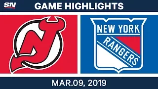 NHL Highlights | New Jersey vs. New York – Mar 9, 2019