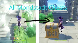 All hidden Chests in Mondstadt! || Genshin Impact #4