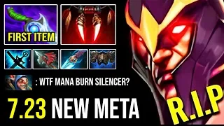 100% NEW IMBA First Item Diffusal Crazy Mana Burn Silencer Deleted Meepo Pure Damage 7.23e DotA 2