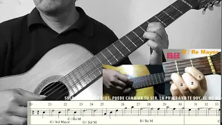 Solo el poder de Dios - Partitura - Acordes - Letra