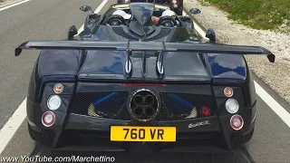 2x INSANELY LOUD Pagani Zonda 760 Racing in the Mountains!