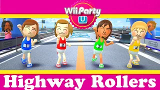 Wii Party U Highway Roller - Susie Vs Polly Vs Yuya Vs Joost (Master Difficulty)