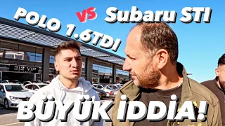 Polo 1.6TDI vs Subaru STI - HAFİFLİK NEDİR? NE İŞE YARAR? - HANGİSİ GEÇER
