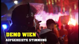 Enorme Polizeipräsenz bei KLIMA-DEMO in Wien