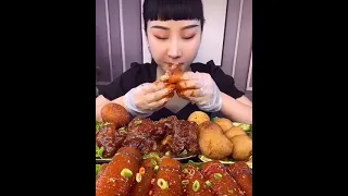 SUB)Cheese Rosé Tteokbokki, Gimbap, Deep-fried food Mukbang ASMR Eating Sounds#324