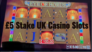 UK Casino Slots from Leeds - £1,000 Vs Eye of Horus at £5 Stake . Very Bonus Happy! Profit or loss?