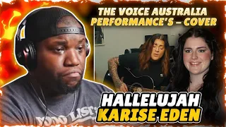 KARISE EDEN (The Voice Australia Performance’s - Cover -HALLELUJAH | Reaction