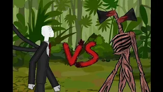 Слендер Мен против Сиреноголовый      Slender Man vs Siren Head