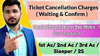 Train Ticket Cancellation Charges Irctc 2023 | Waiting and Confirm Refund Rules of Railway | Hindi