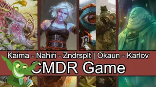 Kaima vs Nahiri vs Zndrsplt | Okaun vs Karlov EDH / CMDR game play for Magic: The Gathering