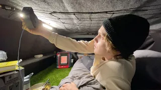 Camping in my Truck in Cold Winter Weather