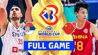 Serbia vs China | Full Basketball Game | FIBA Basketball World Cup 2023