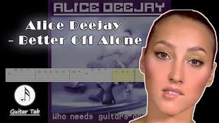 Alice Deejay - Better Off Alone (Guitar tab)