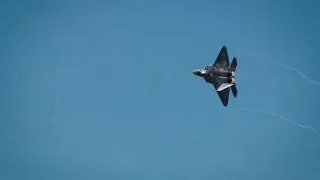 F-22 Raptor spotted near the Las Vegas strip (2023)