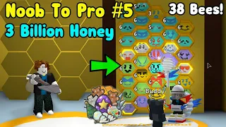 Rich Noob VS Bee Swarm Simulator #5! Made 3 Billion Honey! Got 38 Bees! Roblox