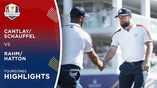 Cantlay/Schauffele vs Rahm/Hatton Highlights | 2023 Ryder Cup