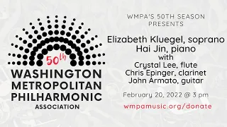 February 20, 2022. Elizabeth Kluegel & friends: Scarlatti, Mozart, Spohr, Saint-Saens, Villa-Lobos