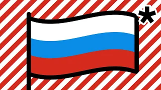 De russische Flagge, erklärt.*