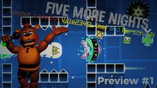 "Five More Nights" Layout by Vale23456 (me) and @PersonaVN Preview #1 | Geometry Dash 2.11