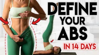 DEFINE YOUR ABS in 14 DAYS 🔥 Belly Fat Burn | 5 min Pilates Workout