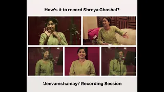 How's it to record Shreya Ghoshal? 'Jeevamshamayi' Studio Recording Session| Kailas Menon