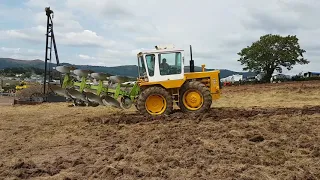Muir Hill 121 ploughing at Wellend, 28-7-2019