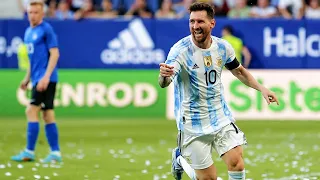 Messi Scored 5 GOALS vs Estonia 2022!