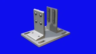 80/20: 3D Depiction of How to Install Floor Mount Base Plates