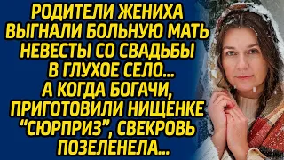 Родители жениха выгнали больную мать невесты со свадьбы в глухое село… А когда богачи, приготовили..