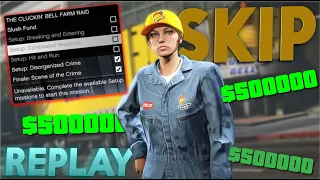 SKIP ALL THE SETUPS & REPLAY AGAIN | 1MIL in 30 mins! GTA Online Glitch tips & tricks