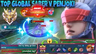 HIGHT RANK MATCH😡 TOP GLOBAL SABER KETEMU PENJOKI MAIN FANNY JAGO BANGET BANGKE SAMPAI KEBANTAI😱