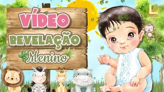 VIDEO REVELAÇÃO DE SEXO DO BEBÊ - MOD. SAFARI 1 - MENINO