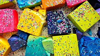 15K Celebratory Crush! Vibrant Dyed BSN Gym Chalk Blocks! 🫶🏻🥰🙏🏻 Oddly Satisfying ♡ ASMR