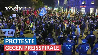 Frust auf den Straßen: Demonstrationen gegen Energiepreise | MDR um Zwei | MDR