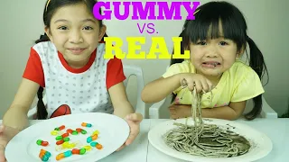 Gummy vs Real Food Challenge