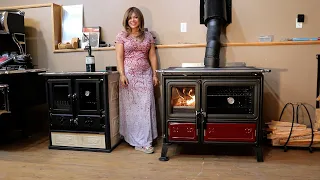 La Nordica Milly Wood Cookstove - First Burn - Lighting Fire in Italian Wood Cook Stove