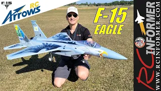 HOBBYZONE / ARROWS F-15 Twin 64mm EDF Jet SETUP, REVIEW &  MAIDEN By: RCINFORMER