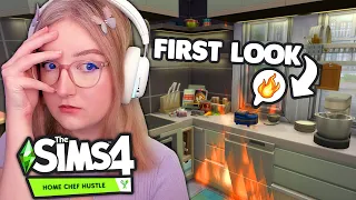 *NEW* Home Chef Hustle REVIEW but i burn my kitchen down... | The Sims 4