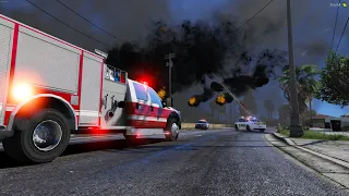 GTA 5 RP | Fire/EMS | Airplane Crash Landing | SSDOJRP