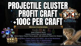 POE 3.22 - EASY CURRENCY Profit Crafting Projectile Medium Cluster Jewels - Path of Exile Ancestors