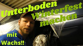 Unterboden mit Wachs versiegeln | Unterbodenschutz auftragen | am Mercedes W210 E-Klasse | Tutorial