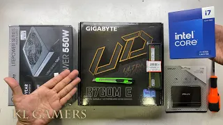 intel Core i7 14700 GIGABYTE B760M E PNY SSD MBOX Matrix Compact Desktop PC Build