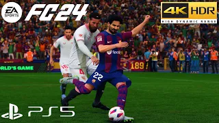 EA FC 24 | Barcelona vs Sevilla | LA LIGA PREDICTION | PS5 GAMEPLAY | 4K 60FPS HDR